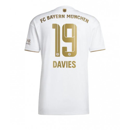 Fotbalové Dres Bayern Munich Alphonso Davies #19 Venkovní 2022-23 Krátký Rukáv